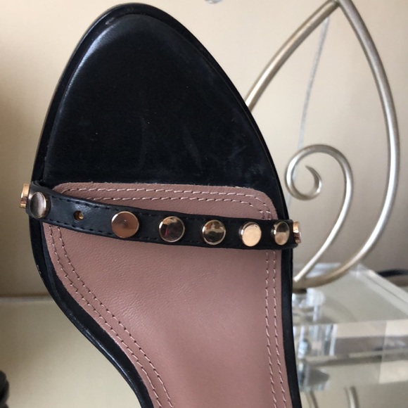 BCBGMAXAZRIA Marie black dress sandals calf leather heels - Picture 11 of 14